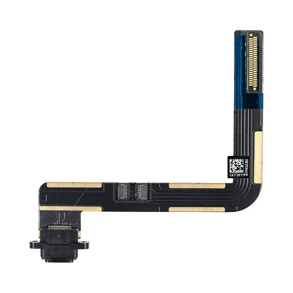 Eutoping charging port board For Apple iPad 5 A1822 A1823 Black Connector Charger Board Flex Cable Assembly Replacement