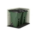 thumbnail image 4 of Garbage Storage Shed.Resin Outdoor 2-Container 5 ft. 10 in. W x 3 ft. 8 in. D Plastic Horizontal Garbage Storage Shed, 4 of 4
