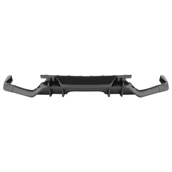 Rear Bumper Diffuser Lip Shark Fin Matte Black Fits Honda Civic Hatchback 16-21