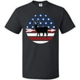 thumbnail image 3 of Inktastic Deer Bow Hunting USA Flag T-Shirt, 3 of 5