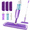 Purple, variant on SUGARDAY Microfiber Spray Dust Mop for Floor Cleaning with Washable Pads Wet Dry Mop