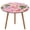 style-4, variant on Flamingo Pattern Round Fitted Tablecloth with Flannel Backing Elastic Table Cloth Waterproof Oil-Proof Plastic Table Cover Table Up 40"-54" Diameter)
