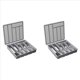 thumbnail image 1 of 2X Organizador de Cubiertos con Tapa, Bandeja Cubierta para Utensilios para Cajón y Encimera de Cocina, Cubiertos y Cubiertos de Plástico Gris, 1 of 5