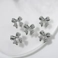 thumbnail image 7 of 30pcs 3D Metal Bow Nail Charms for Acrylic Nails Alloy Nail Bows Gold Silver Gray Bow knot Nail Art Charms Cute Bow Charms Kawaii Bow tie Nail Accessories Nail Jewels for Women Girls Manicure, 7 of 7