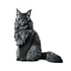 thumbnail image 4 of Figura de gato de Maine, adorno de césped, centro de mesa realista, estatua de resina de animal Estilo B, 4 of 9