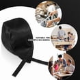 thumbnail image 3 of SHISUYAN Fabric Chef Hats for Kitchen Work and Daily Use 3Set 11.8X7.9in, 3 of 8