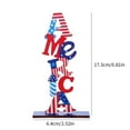 thumbnail image 2 of Wooden Patriotic Table Decoration Signs, Memorial Day Table Centerpieces Sign Independence Day Table Topper for 4th of July Party Desk Decor, 2 of 3