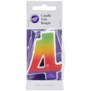 Rainbow Candle-Numeral 4