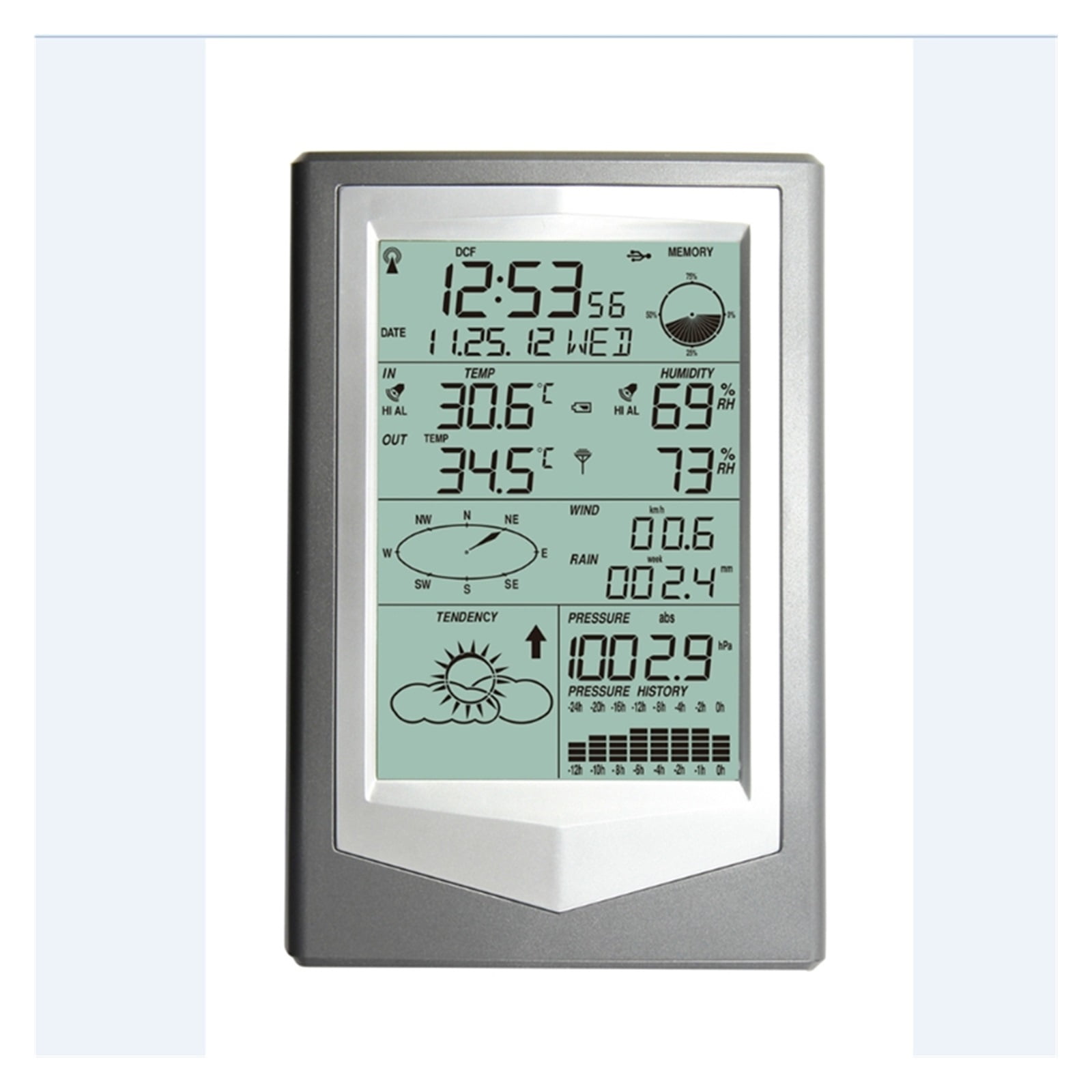 Professional Weather Station Household Wireless Thermometer Hygrometer Barometric Pressure Meteorometer ,Easy to Install