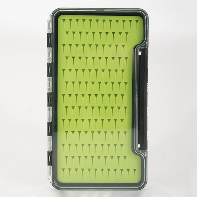 Portable Fishing Tackle Box,Tackle Trays, Transparent Fishing Tackle  Storage Organizer Boxes with Insert Function Green Small Striped