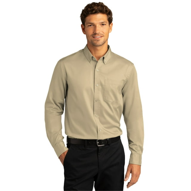 Port Authority Men's Long Sleeve SuperPro React Twill Shirt - W808