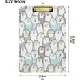 thumbnail image 3 of GZHJMY Cute Penguins Clipboard,Standard A4 Letter Size Hardboard Office Clipboards with Low Profile Clip for Classrooms, Offices,Students-Gold Clip17 Whiteboard Clipboards, 3 of 7