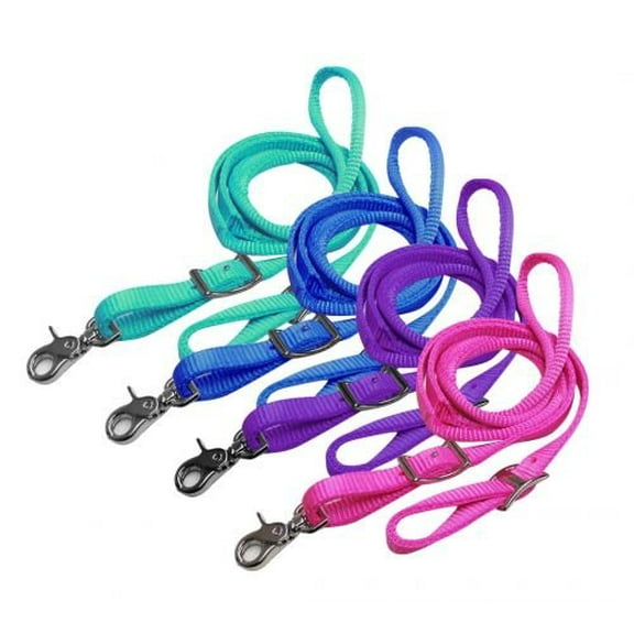 Showman Pony/Youth 6' Nylon Contest Reins (Blue)