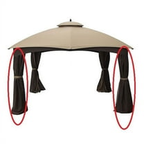 Garden Winds Replacement Privacy Curtain Set for the Allen Roth 10x12 Gazebo, 350