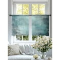 thumbnail image 4 of Graffiti Effects Modern Art Sheer Curtains 45 Inches Long 2 Panels Vintage Green Watercolor Light Filtering Semi Sheer Window Curtains Drapes for Bedroom Living Room 52"x45", 4 of 7
