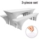 thumbnail image 1 of Cubiertas elásticas para mesa de cerveza, cubierta para banco de cerveza y mantel para 3 juegos de accesorios anchos para tienda de cerveza, cubiertas elásticas para cubiertas para banco de cerveza Ormromra 2034675-2, 1 of 7