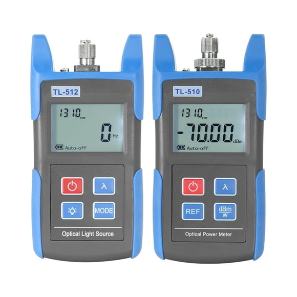 Set Optical Power Meter TL510 -70 + 10dBm & Optical Light Source TL512 FTTH Optical Multimeter Fiber Equipment Tools ,Easy to Use