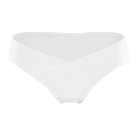 

Deepablaze Soft Cotton Belly Support Panties for Pregnant Women Maternity Underwear Breathable V-Shaped Low Waist Panty