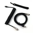 thumbnail image 2 of Passed FCC CE Braided USB Keyboard Cable Mechanical Keyboard Type C Cable Double Sleeve Coiled Keyboard Cable, 2 of 4