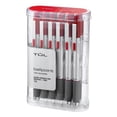 thumbnail image 4 of TUL BP3 Ballpoint, Retractable, Medium Point, 1.0 mm, Silver Barrel, Red Ink, Pack Of 12, 4 of 6