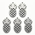 thumbnail image 2 of Tarnish Resistant 304 Stainless Steel Pendants Laser Cut Pineapple Stainless Steel color 18x10x1mm Hole: 1mm, 2 of 2