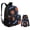 Basketball Pattern, variant on Peacock Feather Girls Backpack with Lunch Box Elementary School Book Bag for Girls 6-8 Lighweight Children School Bag with Front Pocket 3 Pcs Outdoor Travel Shoulder Backpack
