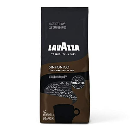 Lavazza Sinfonico Whole Bean Coffee Blend, Dark Roast, Dark Roast, 12 (Best Lavazza Coffee Beans)