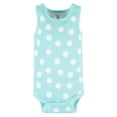 Gerber Baby Girl Tank Onesies Bodysuits, 4Piece, (Newborn 24 Months
