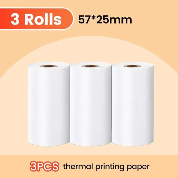 Olaf 57 * 25mm 3pcs High-definition Printing Paper White Children's Camera Printer Replacement Accessories Mini Error Printer