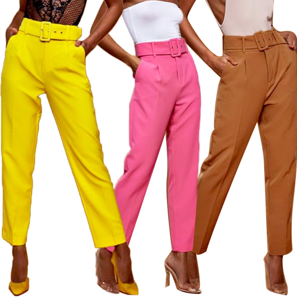 belt pants ladies