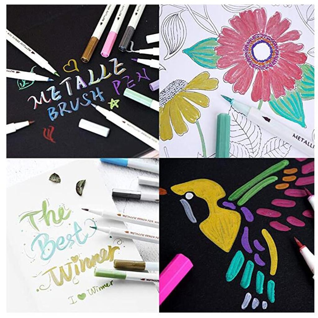 Wxqbjtam 24x Fabric Paint Pens Set 2.0mm DIY T-shirt Bag Art Painting Writing Drawing