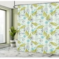 thumbnail image 4 of Ambesonne Sea Shower Curtain, Seahorses and Fern Patterns, 69"Wx70"L, Almond Green Apple Green, 4 of 4
