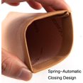 thumbnail image 3 of ORUYROP Squeeze Leather Sunglasses Pouch-3 Pack Spring Storage Glasses Pouch Holder, 3 of 7