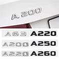 thumbnail image 2 of ZWP Car Rear Trunk Sticker Emblem ABS Tail Number Badge Decal Compatible With Mercedes Benz A63 A200 A220 A250 A260, 2 of 3