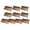 B, variant on Fareti 20PCS Non Stick Pizza Slide Pad, Heat Resistant Oven Baking Mat for Crispy Crust, Easy Clean Reusable Round Dough Transfer Peel