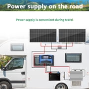 WERCHTAY 100W Mono Solar Panel 12V Car Battery Charger Rooftop Boat RV Home Off Grid