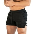 thumbnail image 2 of Men Sports Shorts Gym Training Running Bodybuilding Workout Fitness Short Pants, 2 of 8