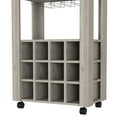 thumbnail image 5 of Bar Cart Drawer In Gray With Wine And Glassware Organization For Organized Storage Mobility, 5 of 5