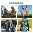 thumbnail image 5 of Yspwyqan Kids Backpack Matching Lunch Box Set, Blue Farm Tractor Backpack Set for Boys Ages 8-15, Double Zip Front Pocket Daypack for Elementary Middle School, 5 of 7