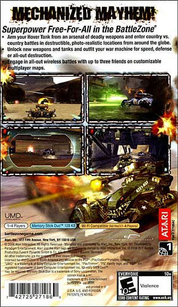 【中古】「非常に良い」Battlezone (輸入版:北米) PSP Battlezone - PlayStation Portable - Walmart.com