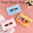 thumbnail image 2 of CNKOO Retro Music Box Rich Color Simulated Nostalgic Antique Tape Plastic Ornament Romantic Clockwork Music Box Desktop Decoration Holi, 2 of 10
