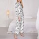 thumbnail image 3 of Balery Funny Chicken Conjunto de Pijama con Estampado para Mujer, Conjunto de Dos Piezas con Manga Larga, Ropa de Dormir Suave con Bolsillos, Pijamas Cómodos-Medium, 3 of 7