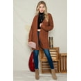 thumbnail image 6 of SHEWIN Plus Size Cardigans for Women Oversized Sweaters Open Front Cardigan Long Sleeve Chunky Cable Knit Fall Outwear Coat with Pockets Brown, 6 of 9