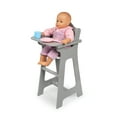 thumbnail image 5 of Badger Basket Doll High Chair Pretend Feeding Seat for 18 inch Dolls - Gray, 5 of 8