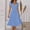 Blue, variant on Women's Casual Dress Summer Dresses For Women Long V Neck Beach Dress Elegant A Line Midi Dress Knee Length Party Dress Polka Dress High Waisted Boho Dress Gray XL