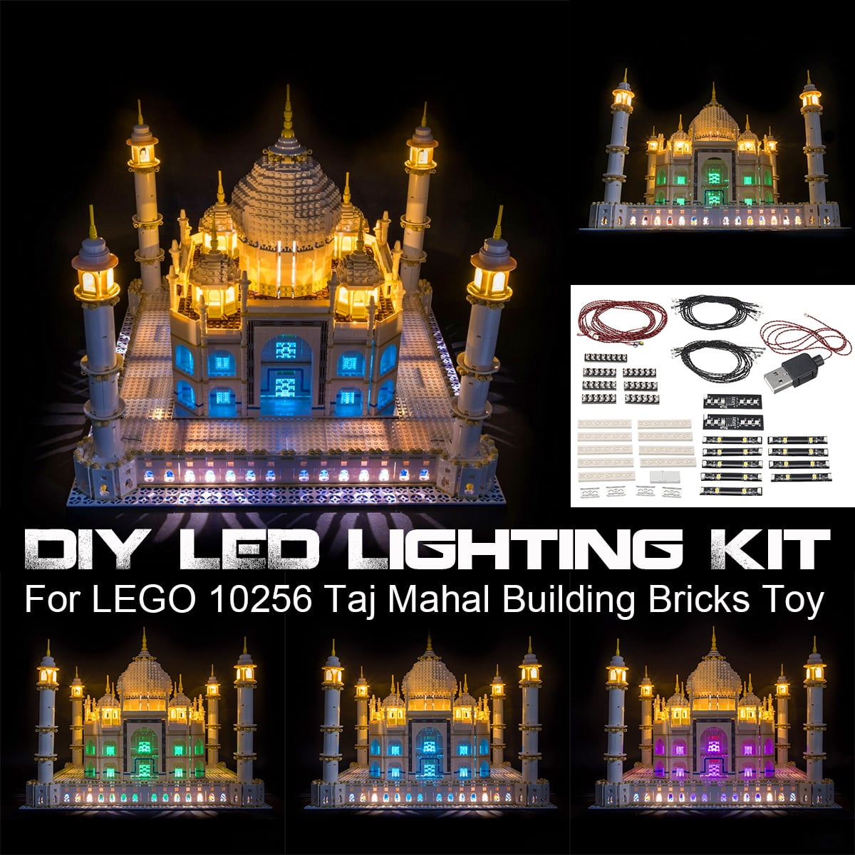 taj mahal lego lights