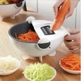 thumbnail image 2 of 2 in 1 Vegetable Fruit Washing Rotating Colander Drain Basket With Handle  Colander for Kitchen  Kitchen Accessories  Kitchen Gadget  Fruit Vegetable Cleaning Gadgets, 2 of 5