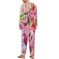 thumbnail image 3 of Kirby Womens Mens Hooded Jumpsuit - Zip Up One Piece Pajamas Soft Cozy Winter Warm Plush Loungewear, 3 of 8