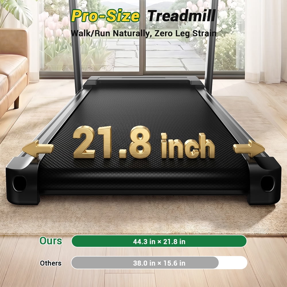 ROBORE 4-in-1 Treadmill with 17% Incline Workouts, Portable Treadmills for Home with Handle, Foldable Treadmills for Home and Office, 300 Lbs Weight Capacity, Three Touch Screen