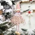 thumbnail image 2 of Advancent Muñecos de Ángel de Navidad, adorno interesante para el hogar, decoración colgante, adornos de Festival, colgante de árbol de Kits de decoración para fiestas Rosado, 2 of 6